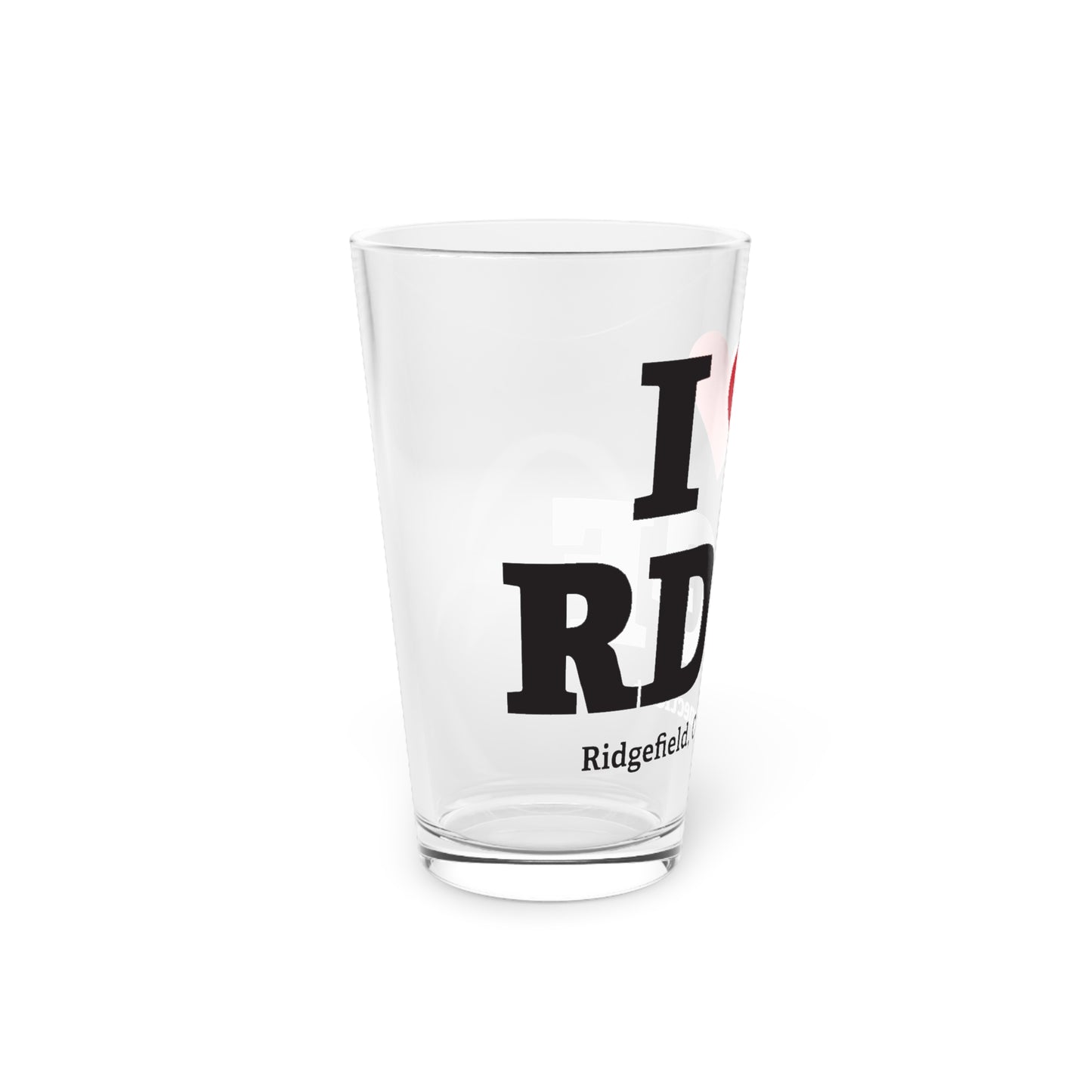 I Heart RDGF Pint Glass, 16oz