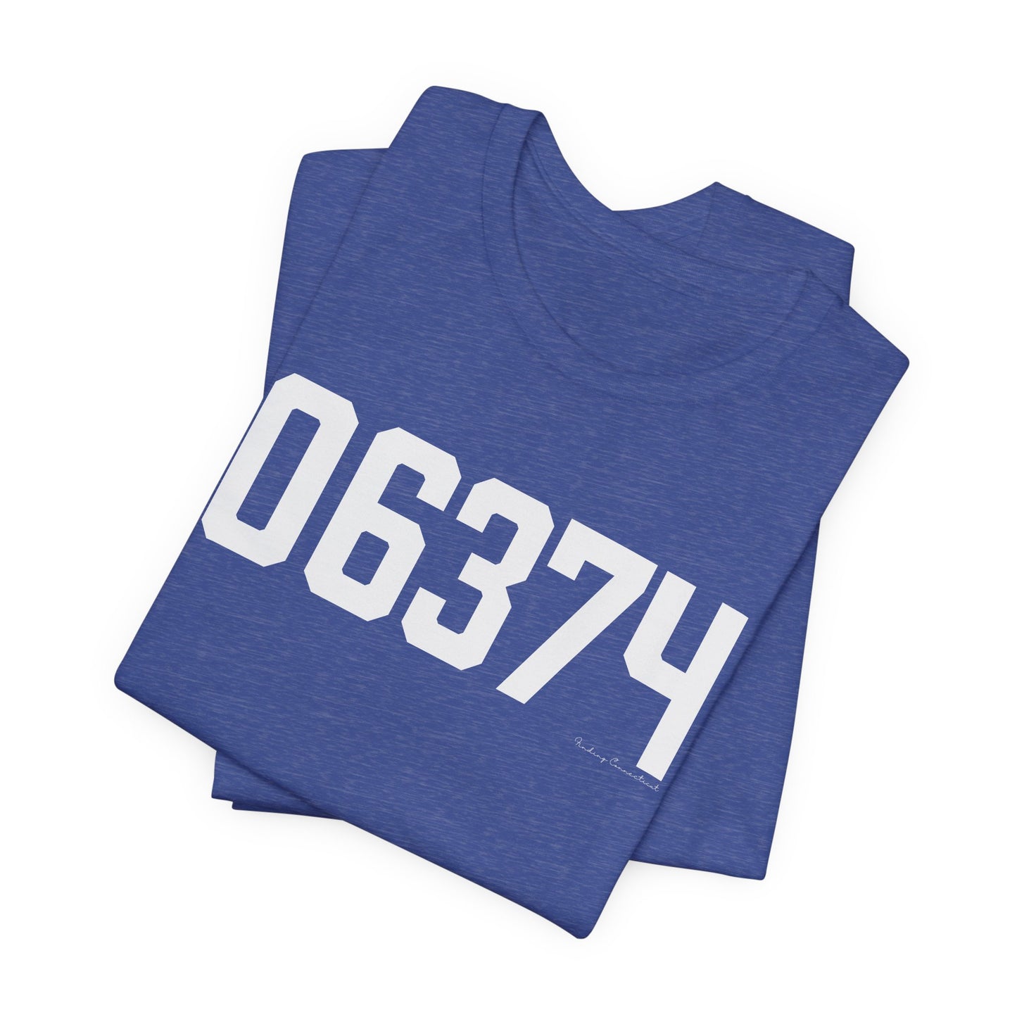 06374 Plainfield CT Zip Code Unisex Jersey Short Sleeve T-Shirt