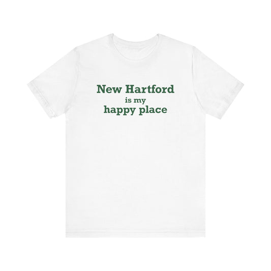 New Hartford is My Happy Place Unisex Jersey Short Sleeve T-Shirt
