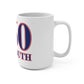 Plymouth Red, White & Blue Mug 15oz