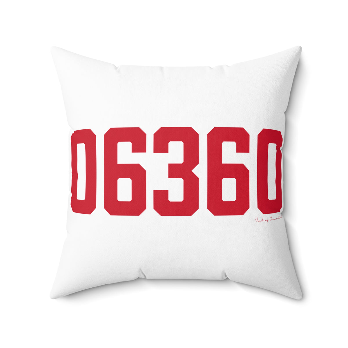 06360 Norwich Connecticut Zip Code Spun Polyester Square Pillow