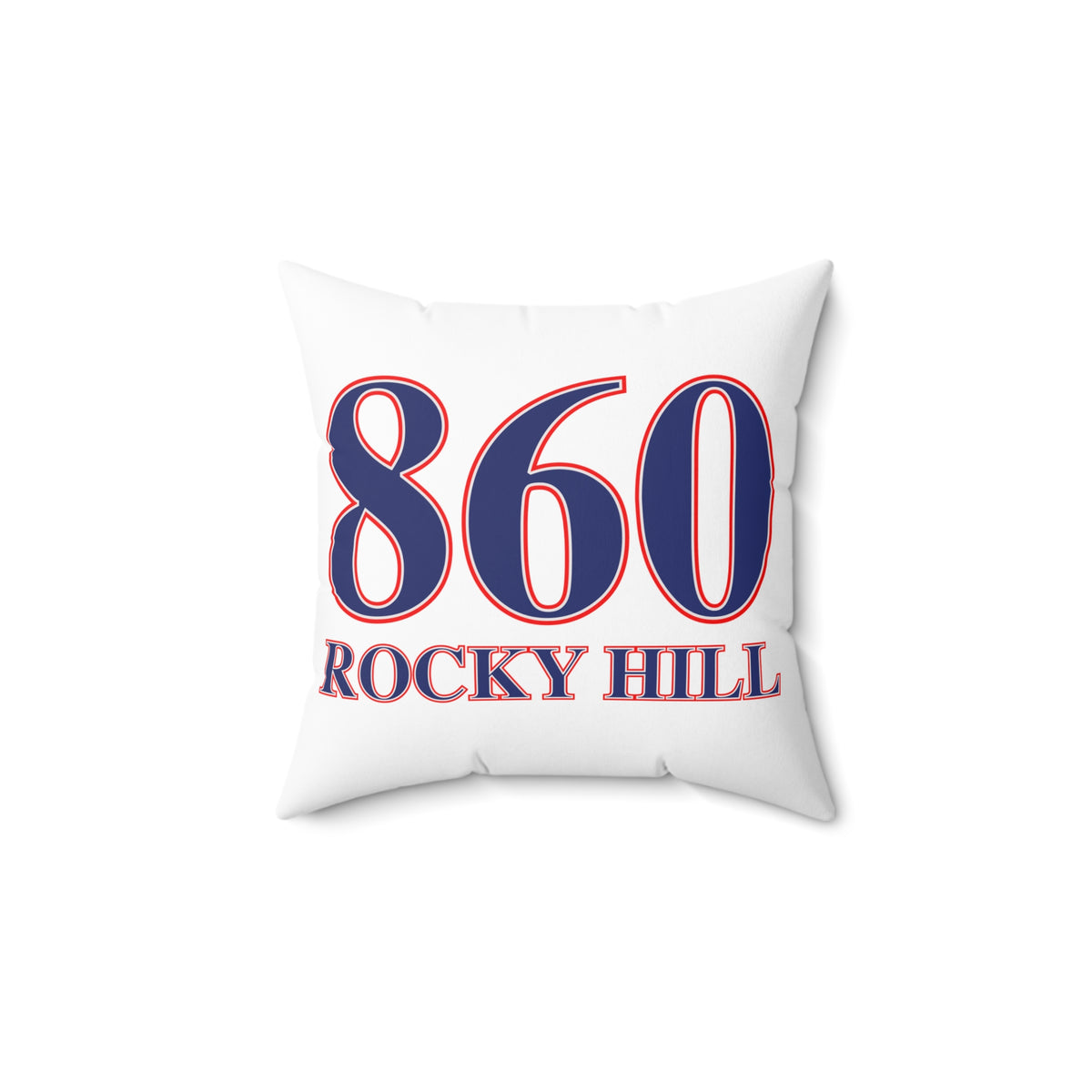 860 Rocky Hill Red, White & Blue Spun Polyester Square Pillow