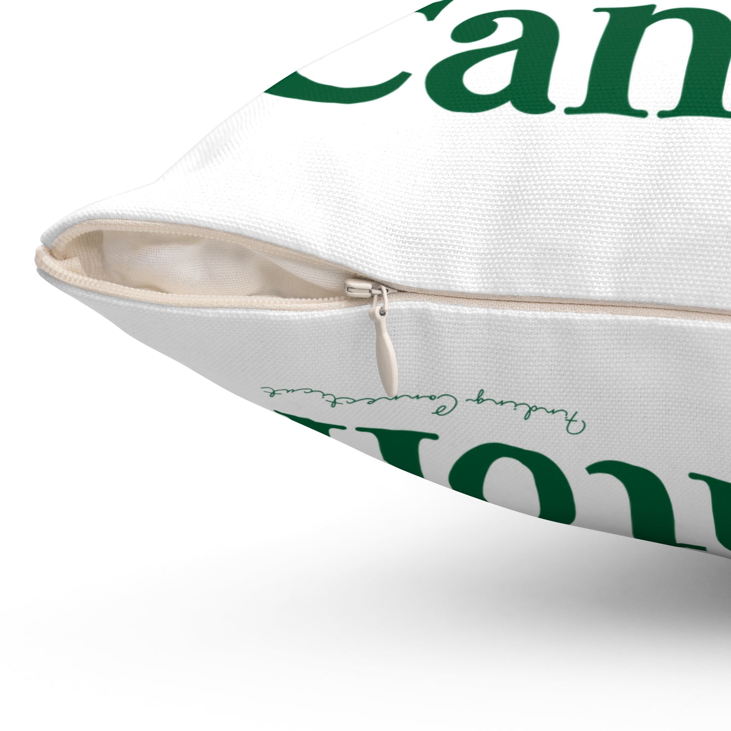 I Clover Canton Spun Polyester Square Pillow