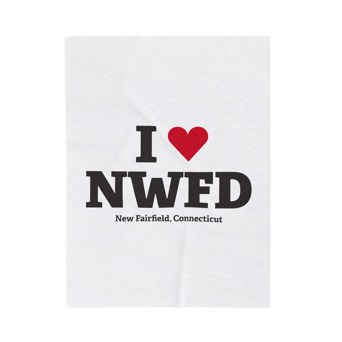 I Heart NWFD Velveteen Plush Blanket