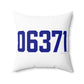06371 Old Lyme Connecticut Zip Code Spun Polyester Square Pillow