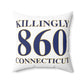 Killingly 860 Connecticut Spun Polyester Square Pillow
