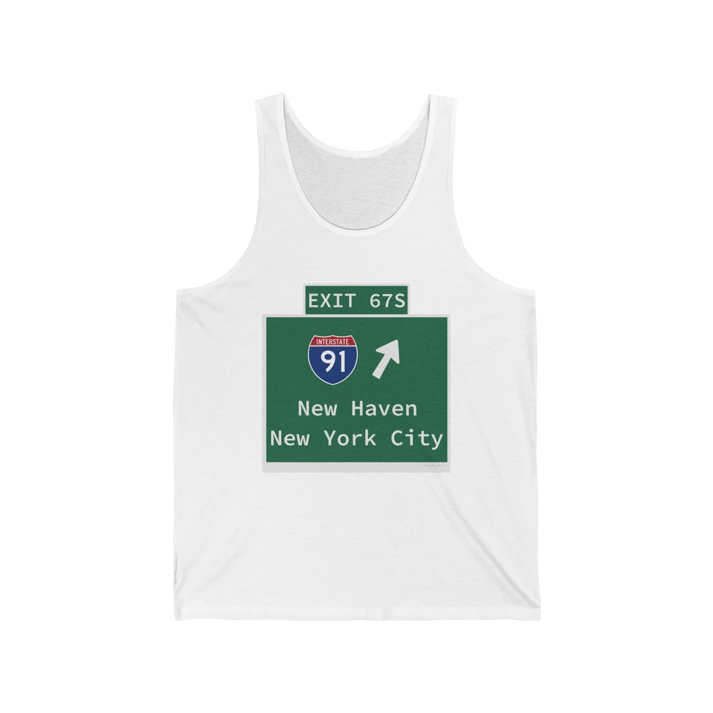 Vintage WCP Exit 67S Sign Unisex Jersey Tank Top