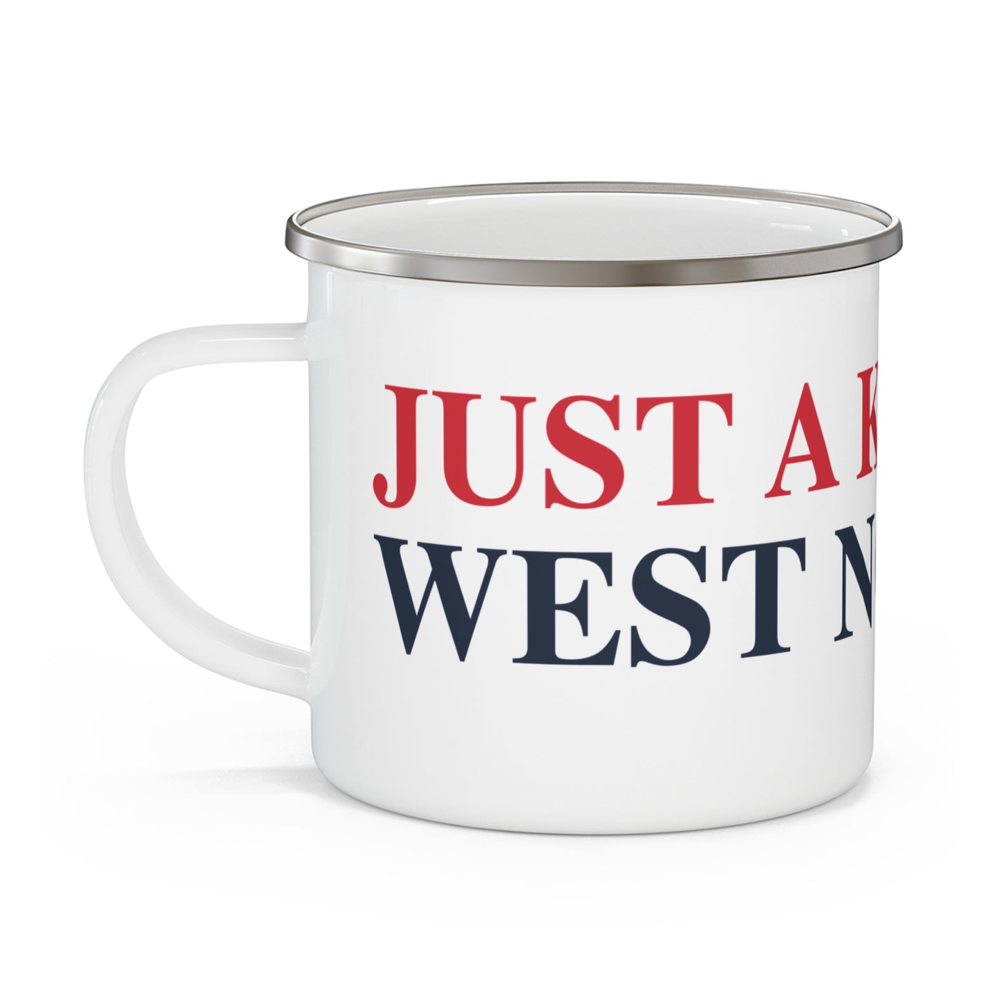 Just a kid from West Norwalk Enamel Camping Mug
