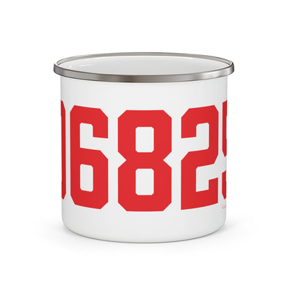 06825 Fairfield Connecticut Zip Code Enamel Camping Mug