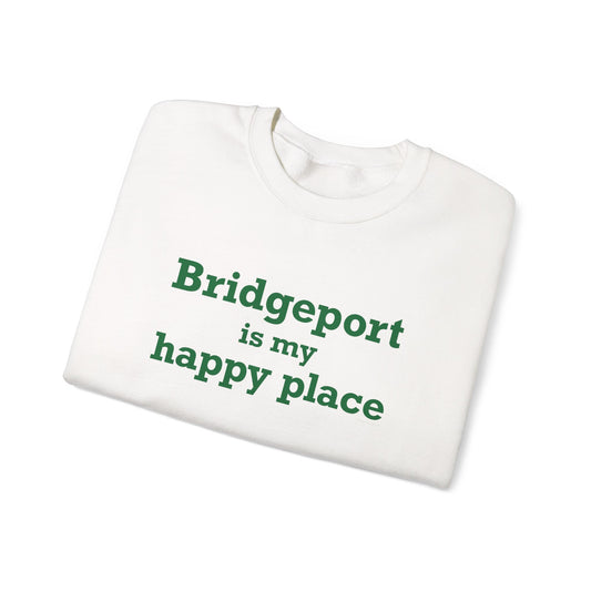 Bridgeport Is My Happy Place Unisex Heavy Blend™ Crewneck Sweatshirt