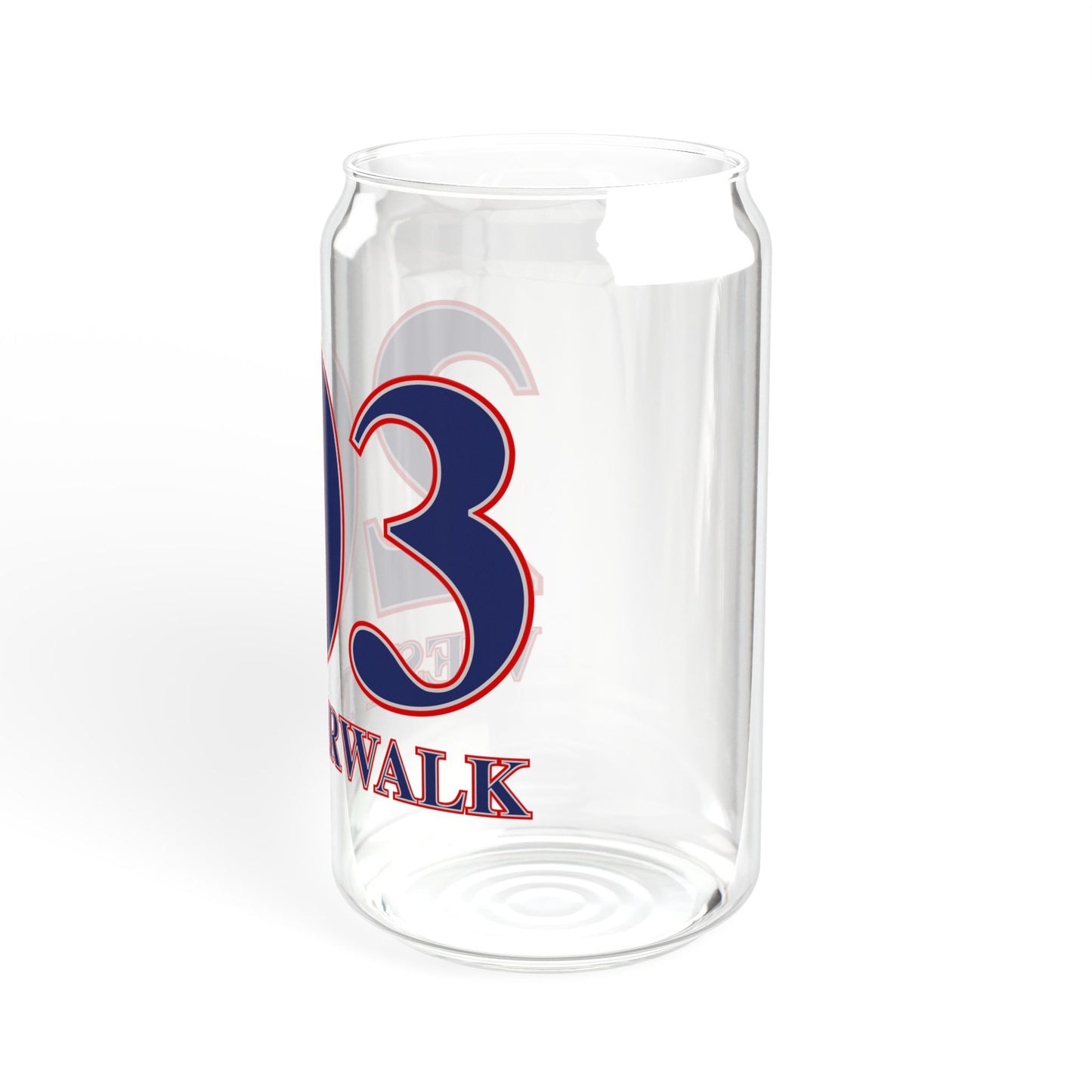 203 West Norwalk, Red, White & Blue Sipper Glass, 16oz