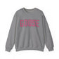 Goose Zip Code  Pink & Black Unisex Heavy Blend™ Crewneck Sweatshirt