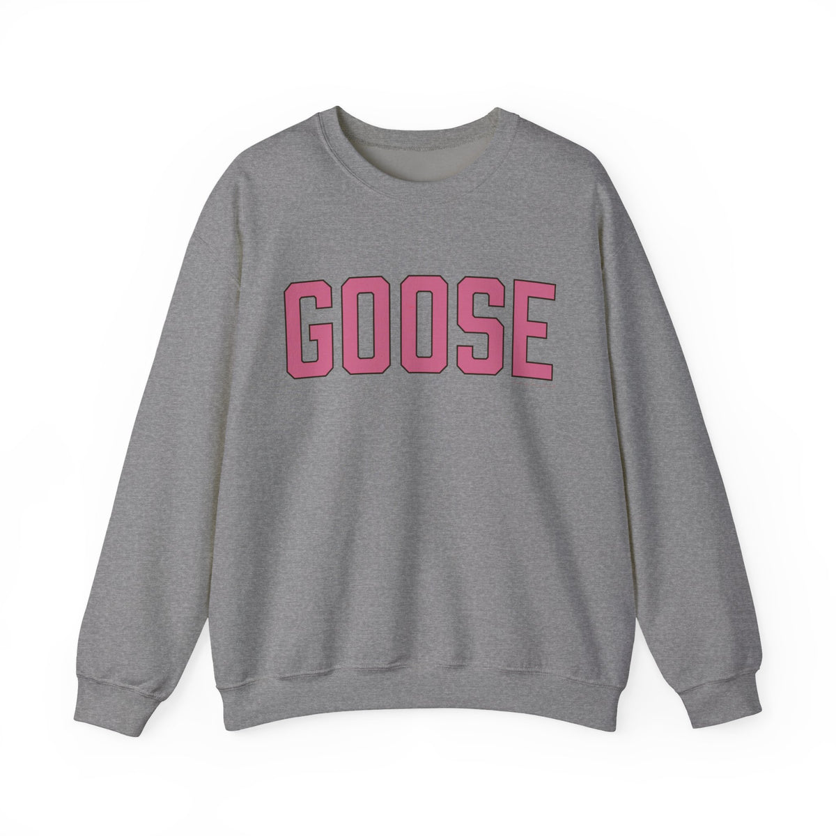 Goose Zip Code  Pink & Black Unisex Heavy Blend™ Crewneck Sweatshirt