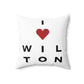 Wilton Vision Spun Polyester Square Pillow