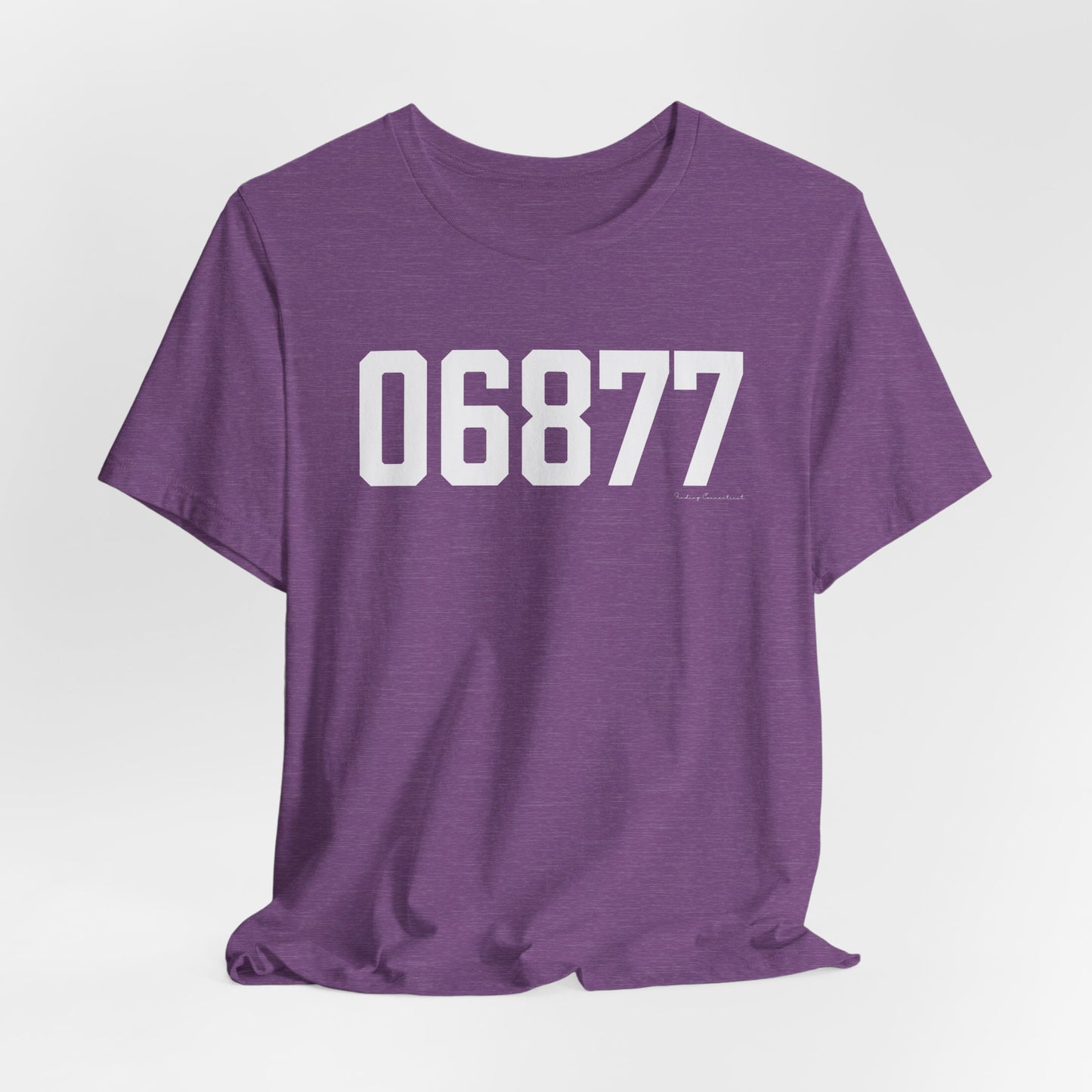 06877 Ridgefield CT Zip Code Unisex Jersey Short Sleeve T-Shirt