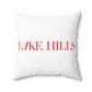 41 Tilt Lake Hills Spun Polyester Square Pillow