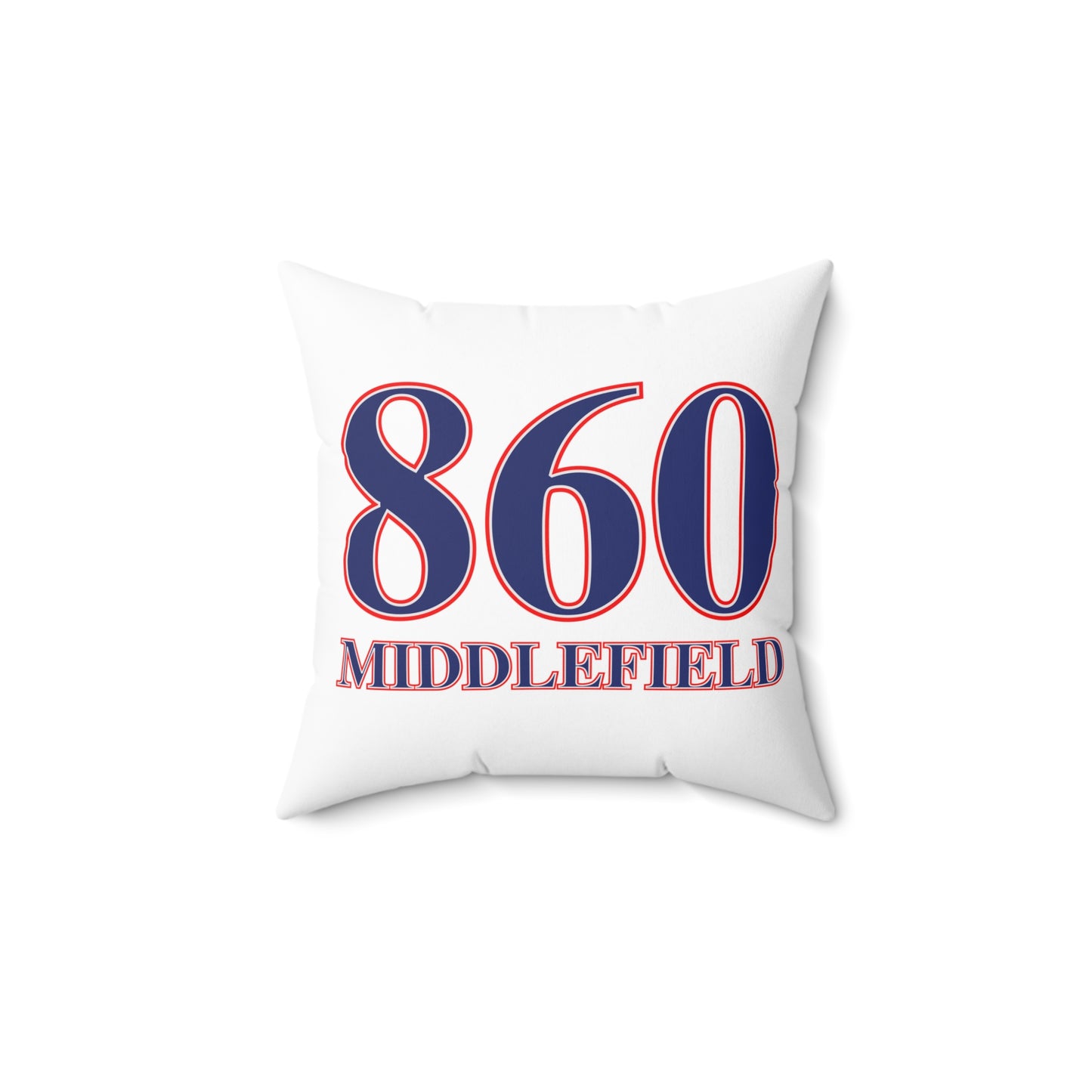 860 Middlefield Red, White & Blue Spun Polyester Square Pillow