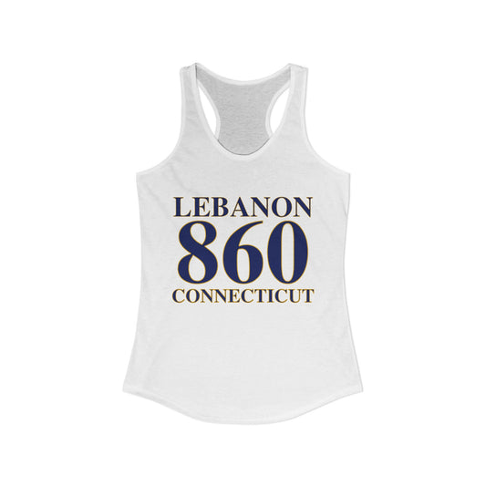 Lebanon 860 Connecticut Women's Ideal Racerback Tank Top