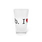 I Heart Cos Cob. Pint Glass, 16oz