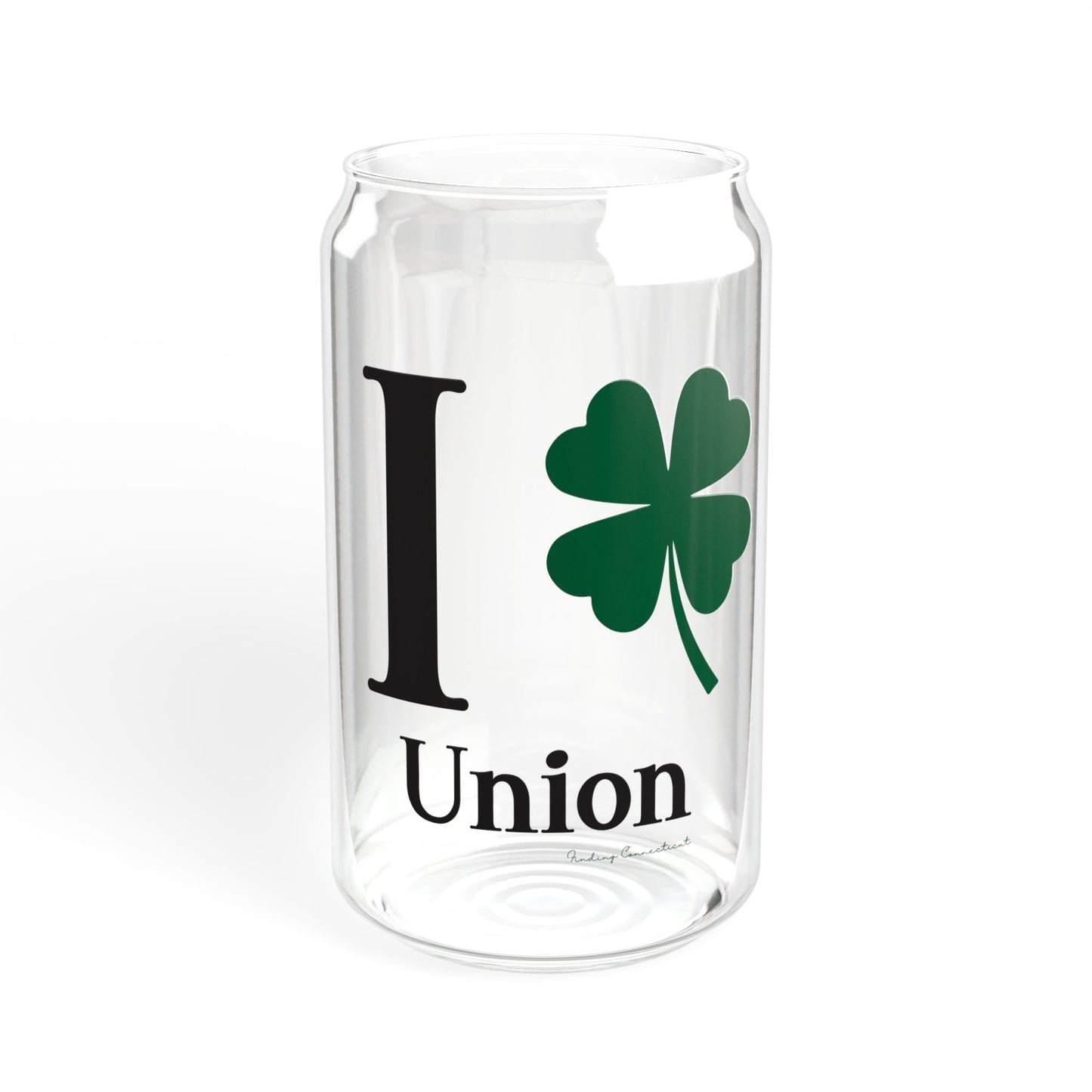 I Clover Union Sipper Glass, 16oz