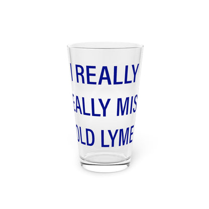 I Really Really Miss Old Lyme Pint Glass, 16oz