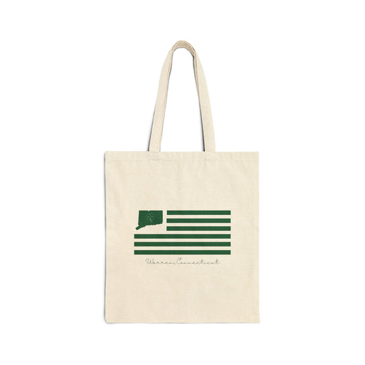 Warren Connecticut St. Patrick’s Day Flag Cotton Canvas Tote Bag