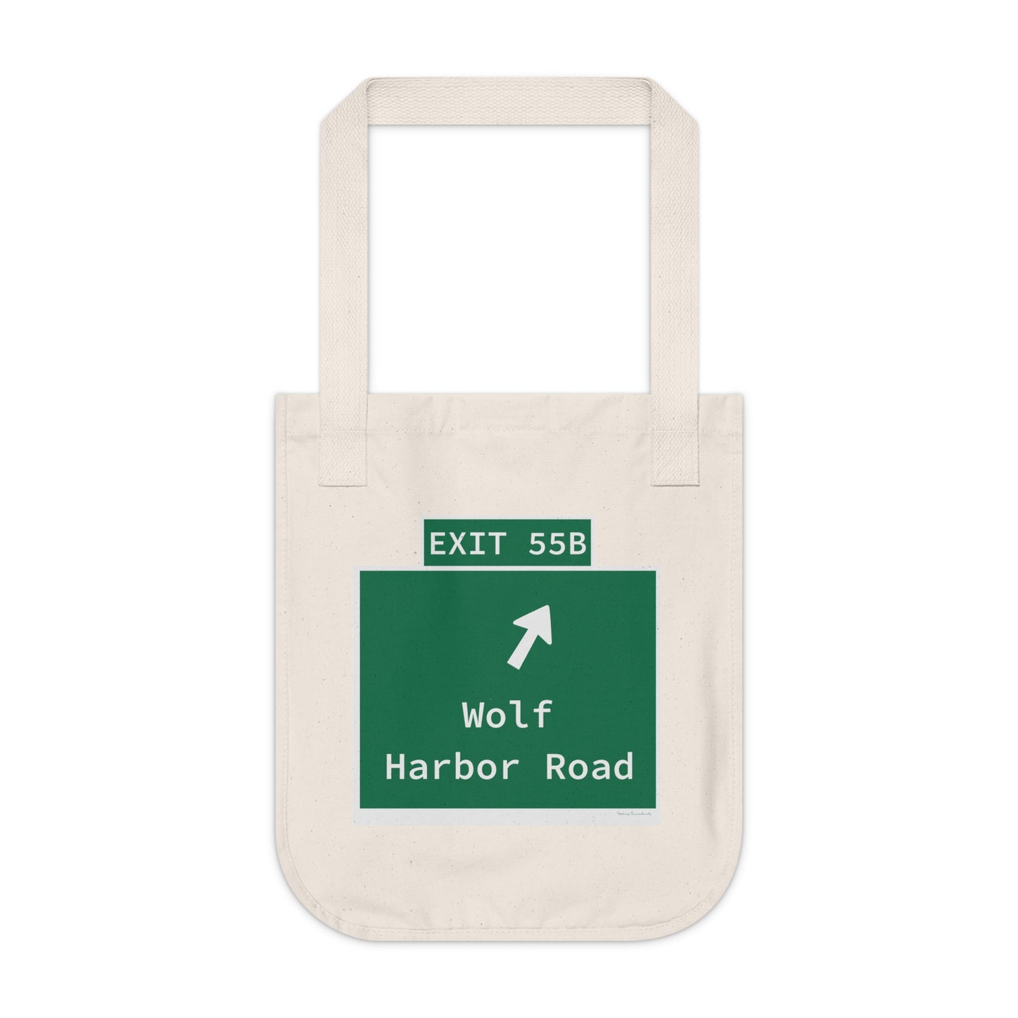 Vintage WCP Exit 55B Sign Organic Canvas Tote Bag