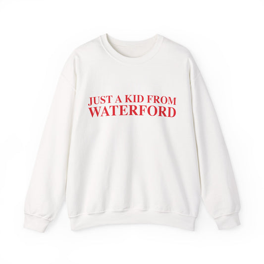 Just a kid from Waterford Unisex Heavy Blend™ Crewneck Sweatshirt