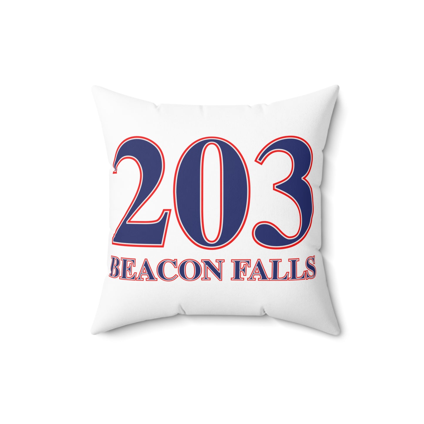 203 Beacon Falls Red White & Blue Spun Polyester Square Pillow
