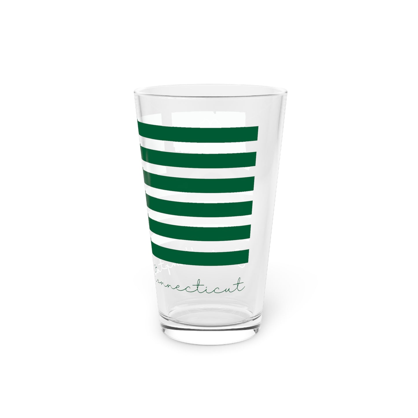 East Hampton Connecticut St. Patrick’s Day Flag Pint Glass, 16oz