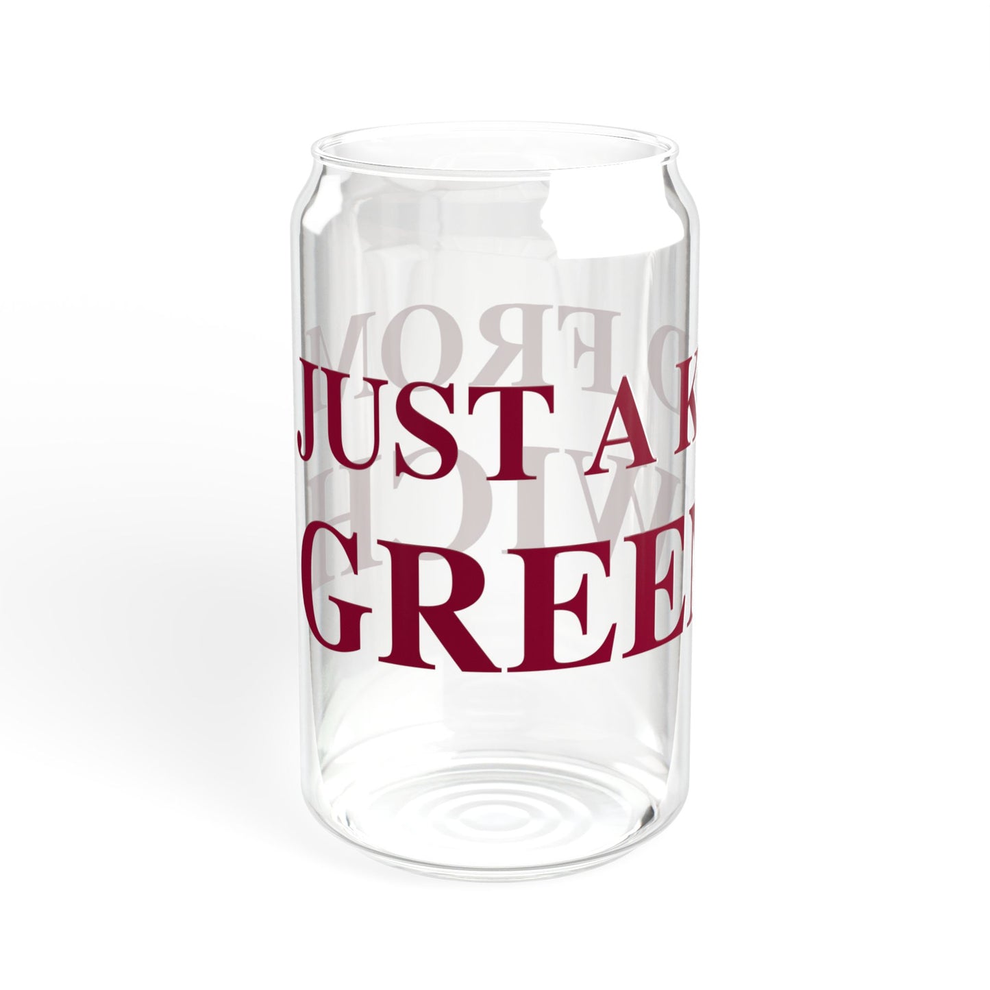 Just a kid from Greenwich Sipper Glass, 16oz