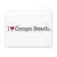 I Heart Compo Beach. Matte Canvas, Stretched, 1.25"