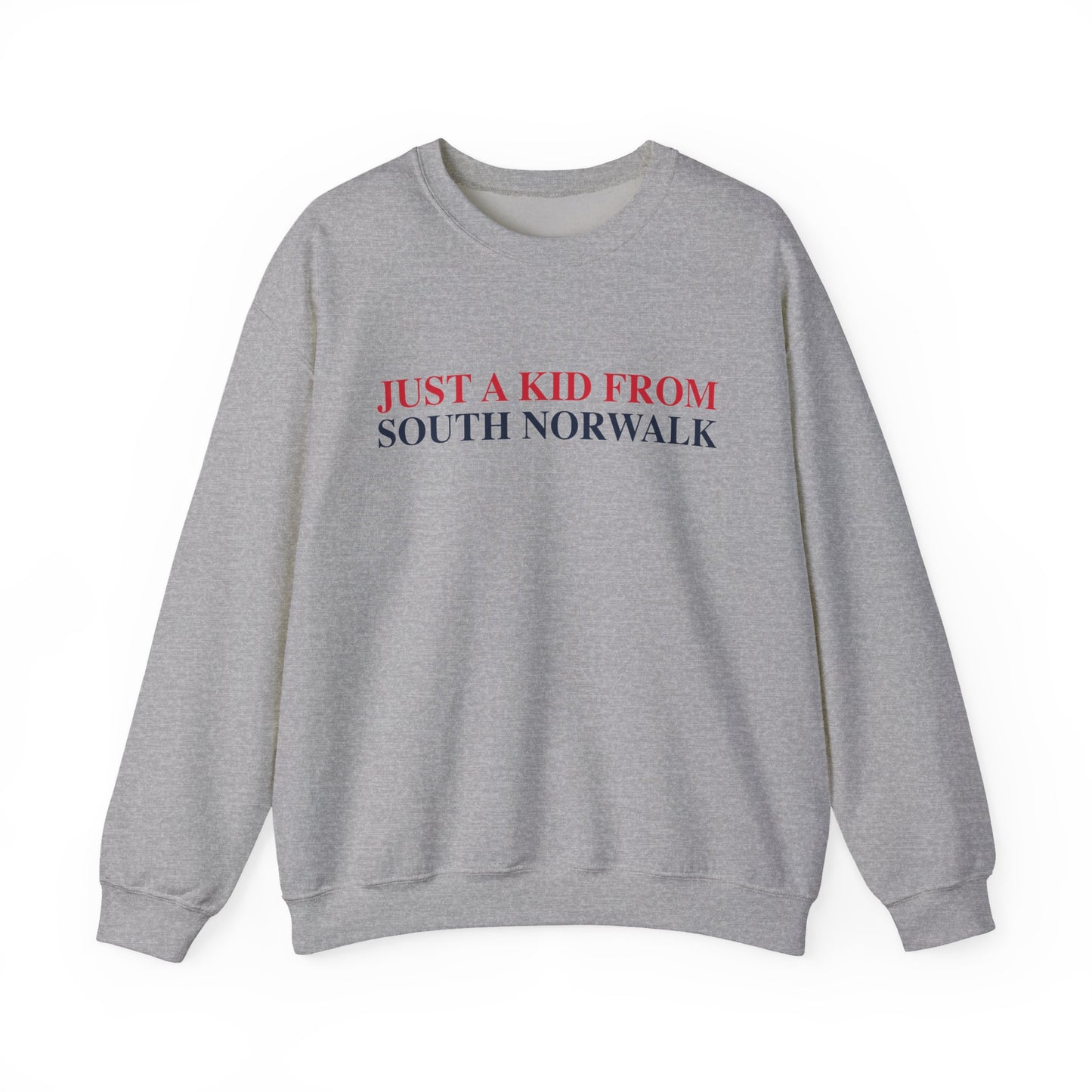 Just a kid from South Norwalk Unisex Heavy Blend™ Crewneck Sweatshirt
