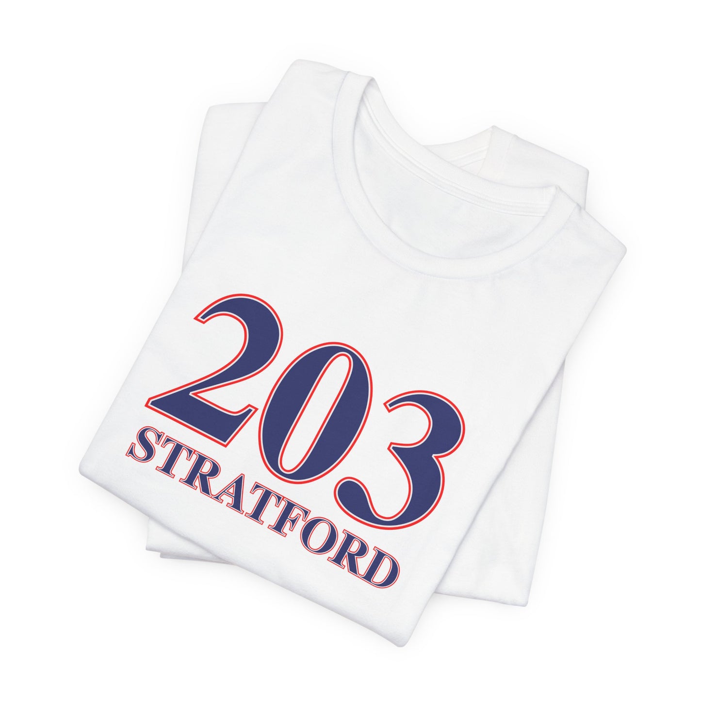 203 Stratford Red White & Blue Unisex Jersey Short Sleeve T-Shirt