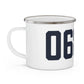 06897 Wilton Connecticut Zip Code Enamel Camping Mug