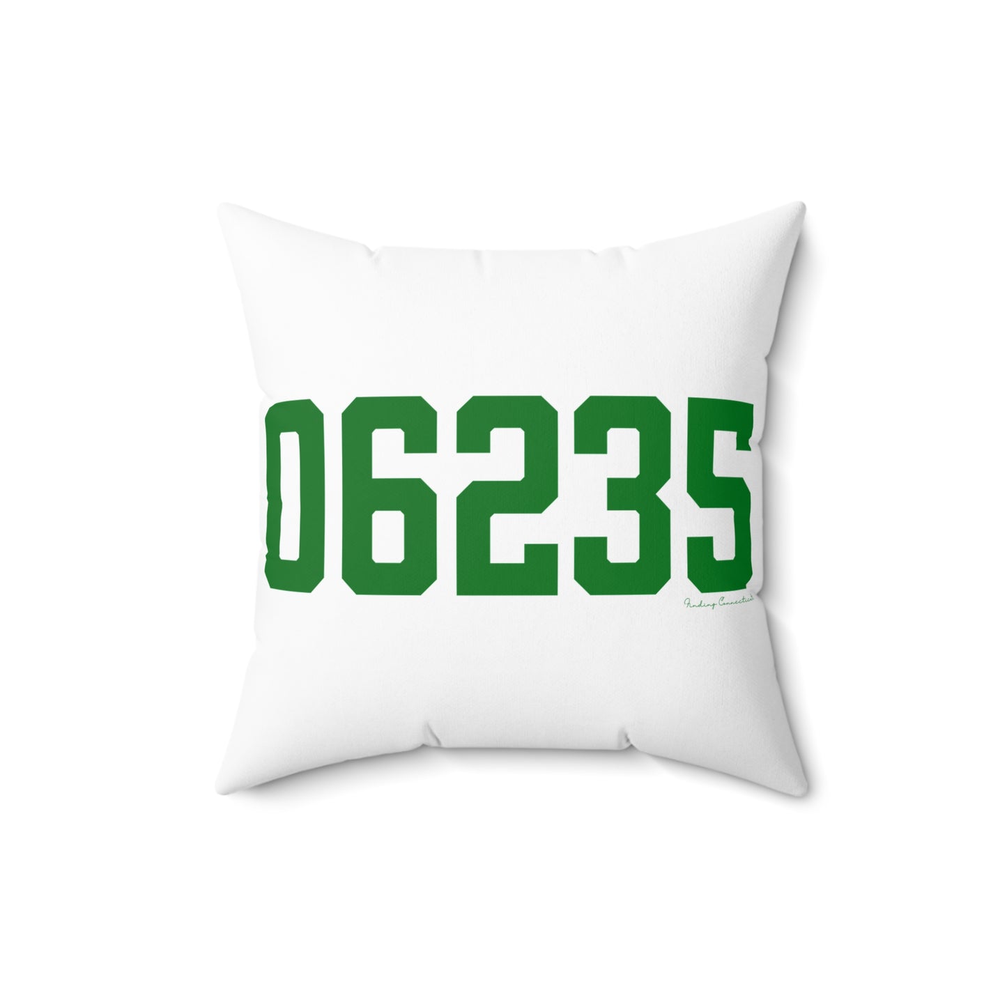 06235 Chaplin Connecticut Zip Code Spun Polyester Square Pillow