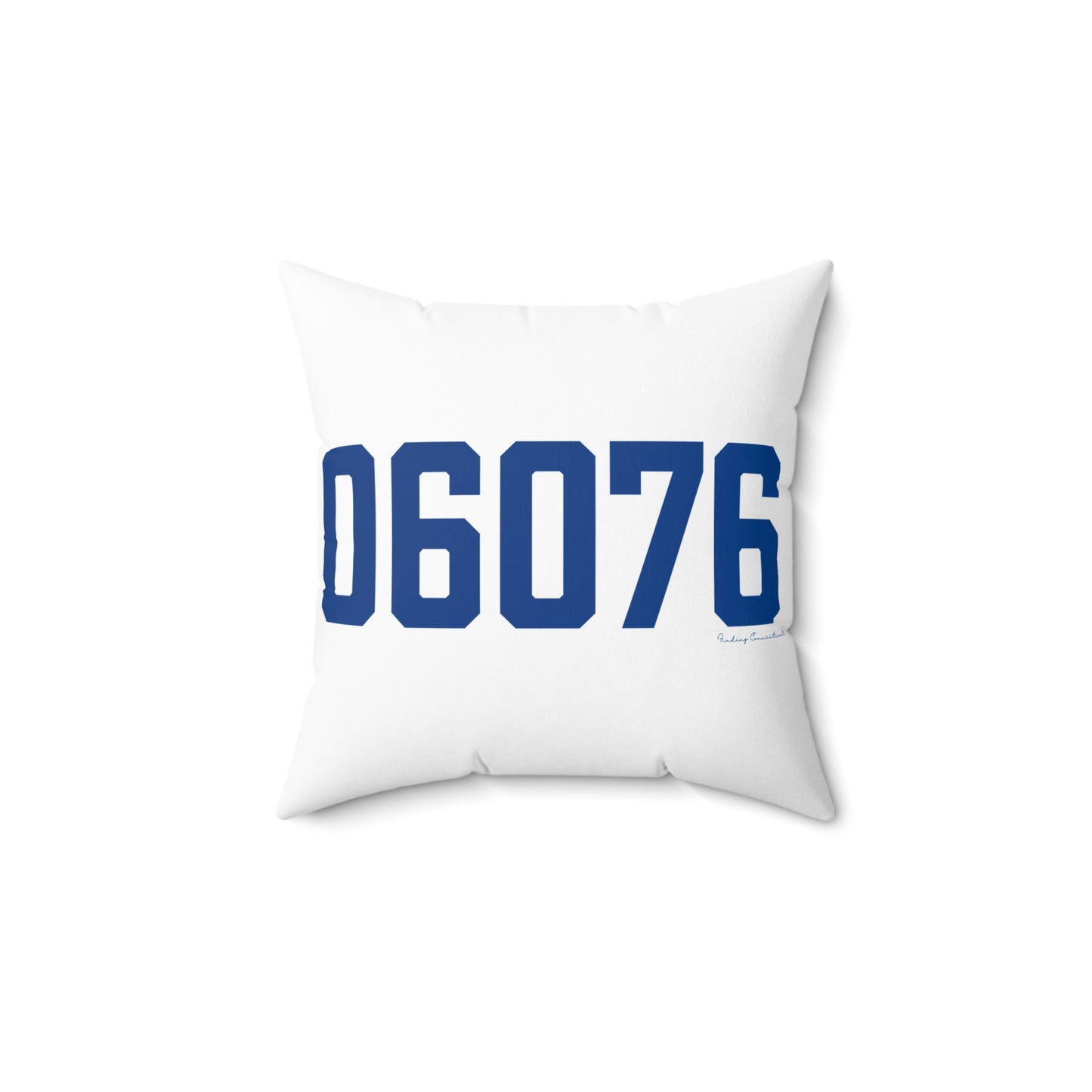 06076 Stafford Connecticut Zip Code Spun Polyester Square Pillow