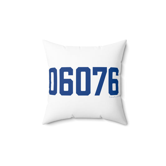 06076 Stafford Connecticut Zip Code Spun Polyester Square Pillow