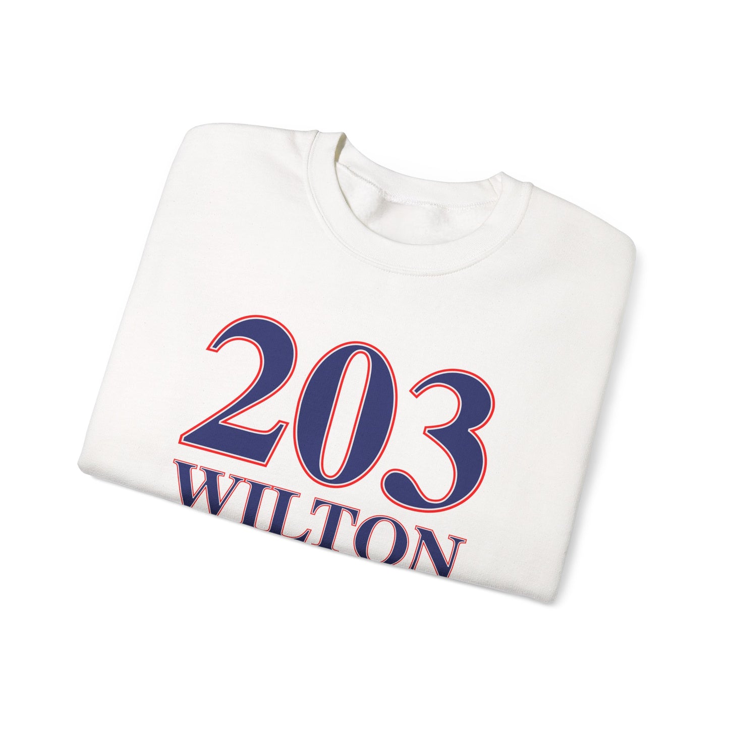 203 Wilton Red White & Blue Unisex Heavy Blend™ Crewneck Sweatshirt