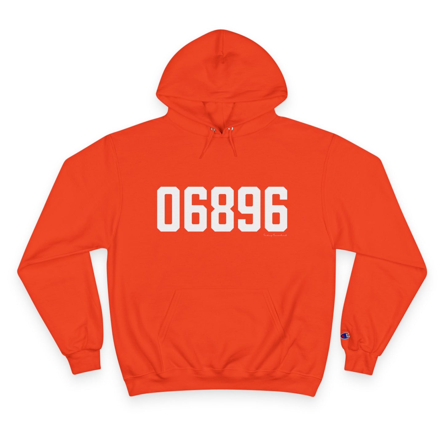 06896 Redding Connecticut Zip Code Champion Hoodie Sweatshirt