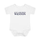 Just a kid from Weston Infant Baby Rib Bodysuit