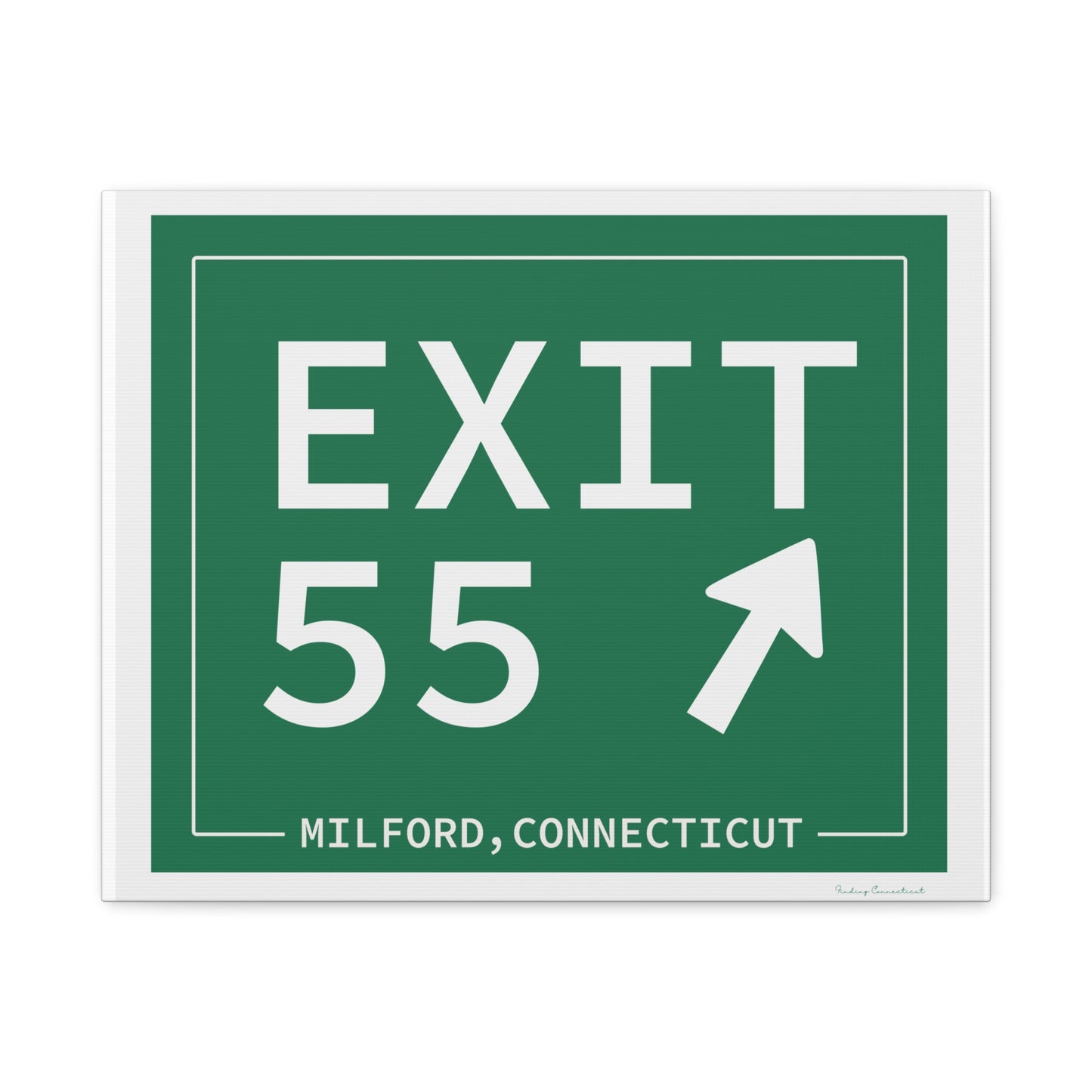 Vintage Exit 55 WCP Sign Matte Canvas, Stretched, 1.25"
