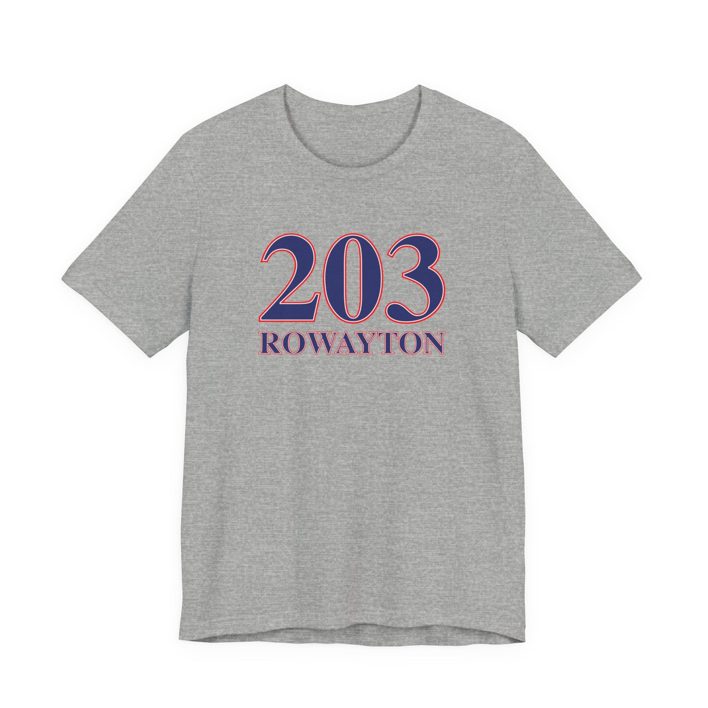 203 Rowayton Red, White & Blue Unisex Jersey Short Sleeve T-Shirt