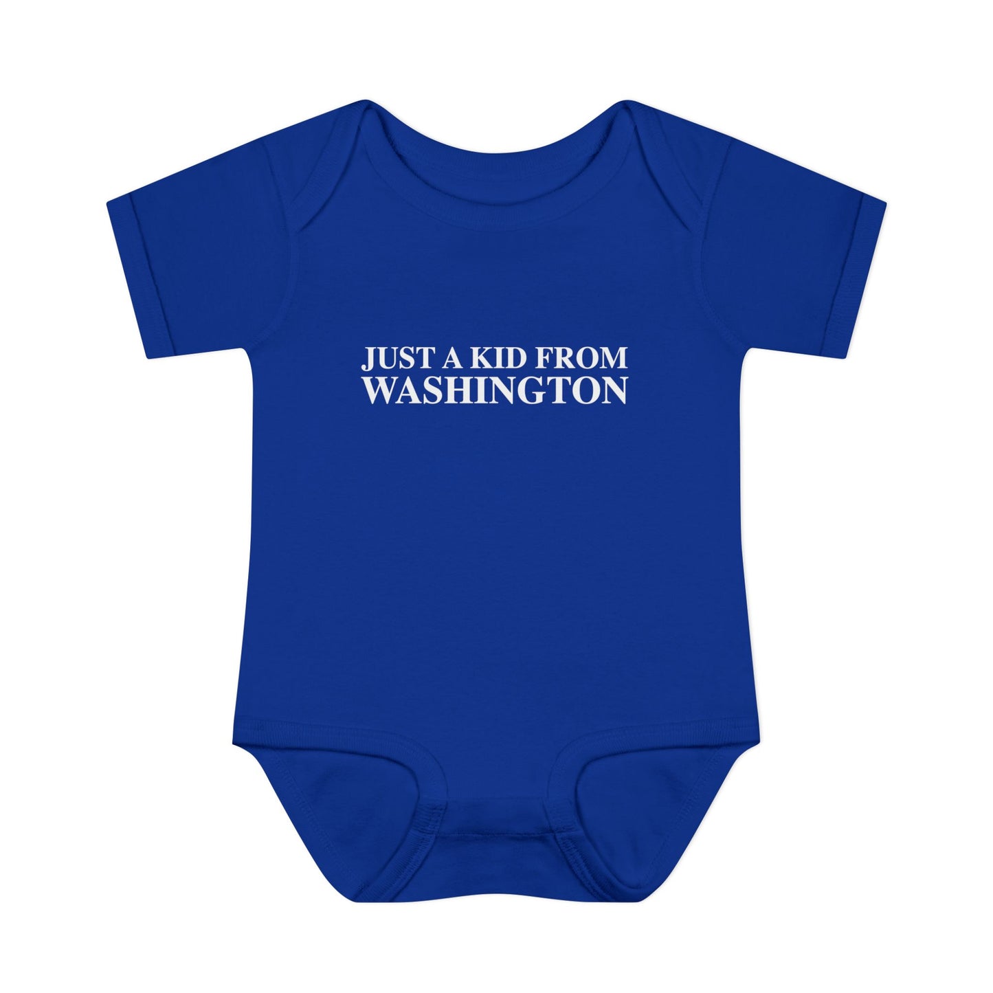 Just a kid from Washington Infant Baby Rib Bodysuit