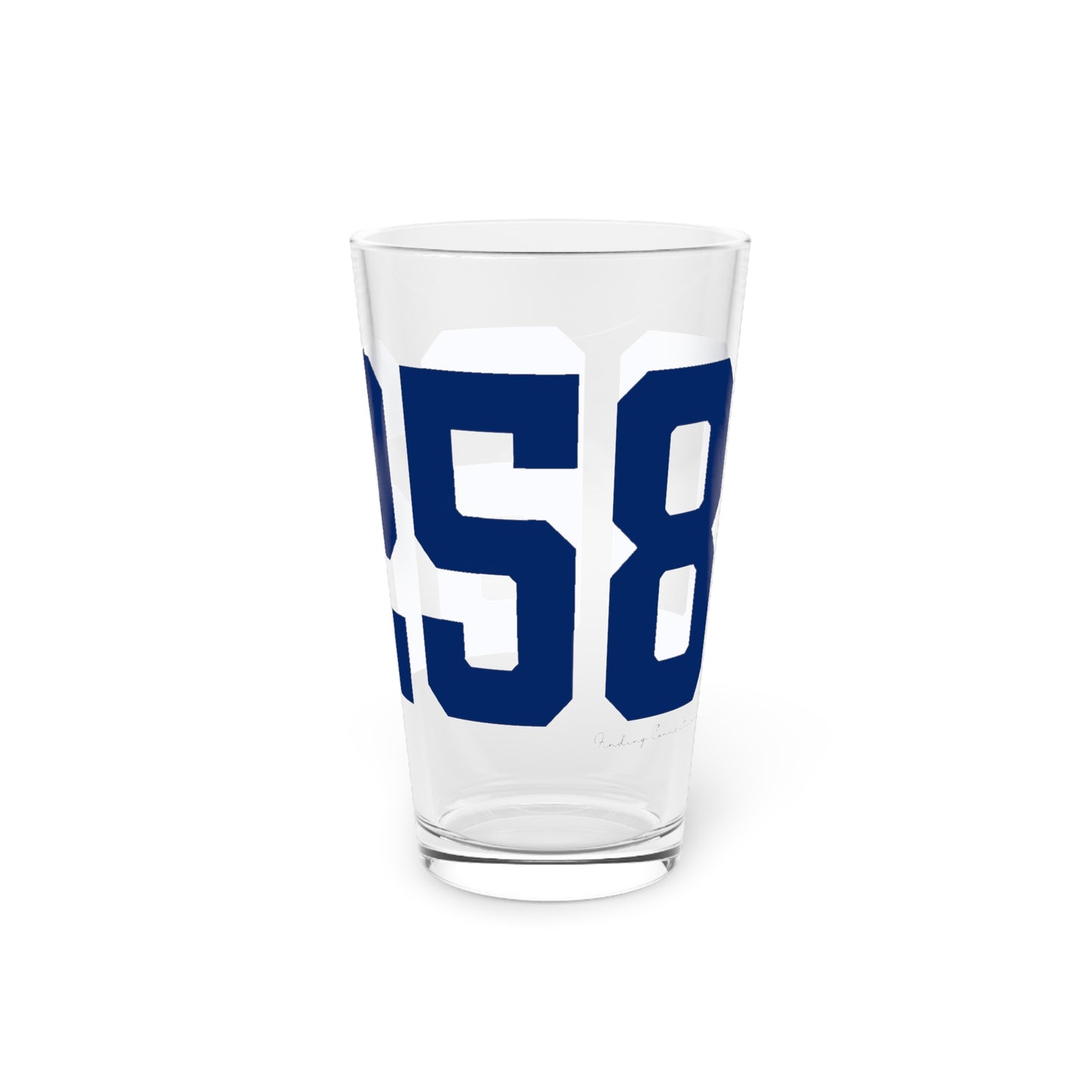 06258 Pomfret Connecticut Zip Code Pint Glass, 16oz
