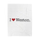 I Heart Weston. Velveteen Plush Blanket