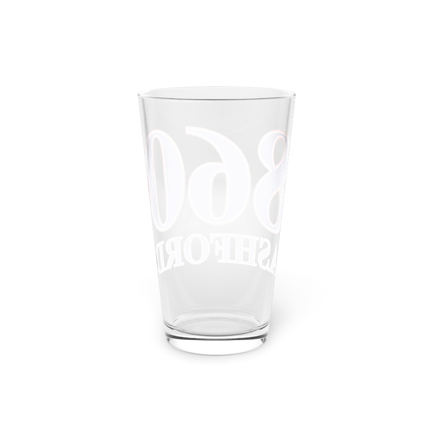 860 Ashford Red, White & Blue Pint Glass, 16oz