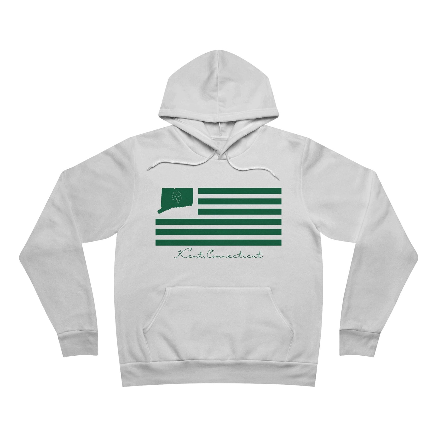 Kent Connecticut St. Patrick’s Day Flag Unisex Sponge Fleece Pullover Hoodie