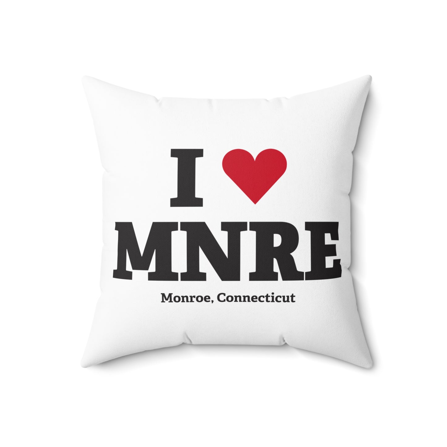 I Heart MNRE Spun Polyester Square Pillow