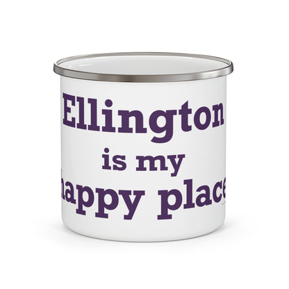 Ellington is My Happy Place Enamel Camping Mug